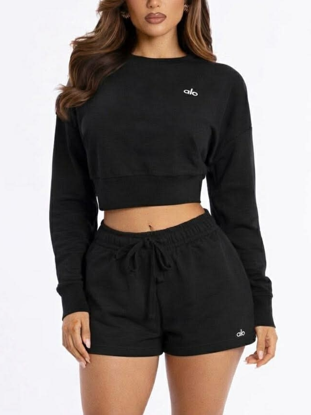 ALO Yoga Women’s Black Drawstring Shorts